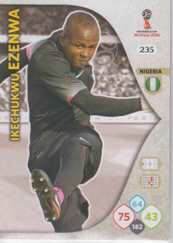 Adrenalyn World Cup 2018 #235 Ikechukwu Ezenwa (Nigeria)