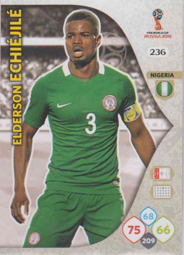 Adrenalyn World Cup 2018 #236 Elderson Echiejil (Nigeria)