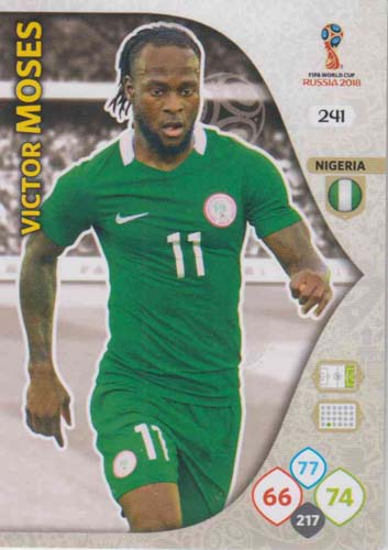 Adrenalyn World Cup 2018 #241 Victor Moses (Nigeria)