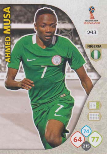 Adrenalyn World Cup 2018 #243 Ahmed Musa (Nigeria)