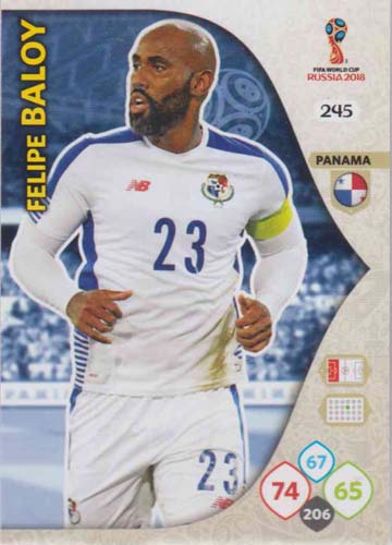 Adrenalyn World Cup 2018 #245 Felipe Baloy (Panama)