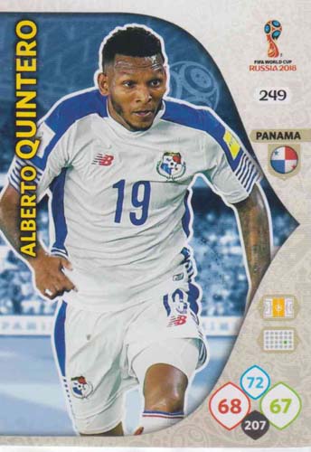 Adrenalyn World Cup 2018 #249 Alberto Quintero (Panama)