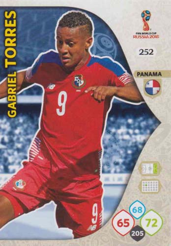 Adrenalyn World Cup 2018 #252 Gabriel Torres (Panama)