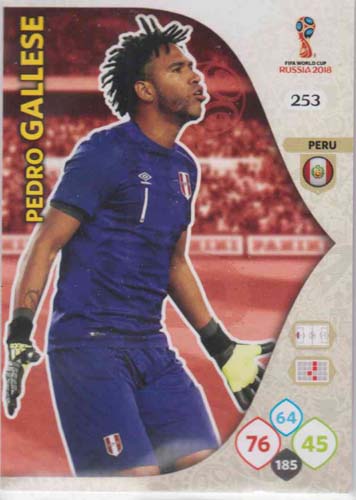 Adrenalyn World Cup 2018 #253 Pedro Gallese (Peru)