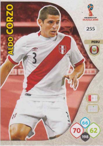 Adrenalyn World Cup 2018 #255 Aldo Corzo (Peru)