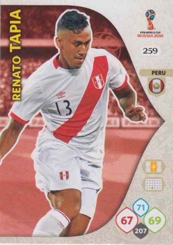 Adrenalyn World Cup 2018 #259 Renato Tapia (Peru)