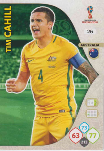 Adrenalyn World Cup 2018 #026 Tim Cahill (Australia)