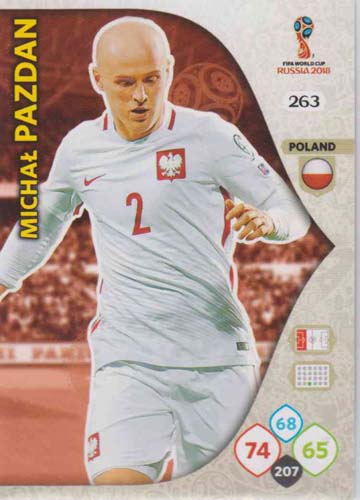 Adrenalyn World Cup 2018 #263 Michal Pazdan (Poland)