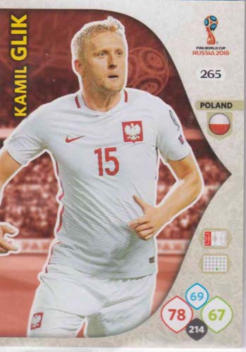 Adrenalyn World Cup 2018 #265 Kamil Glik (Poland)