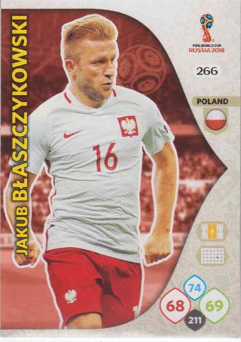 Adrenalyn World Cup 2018 #266 Jakub B?aszczykowski (Poland)