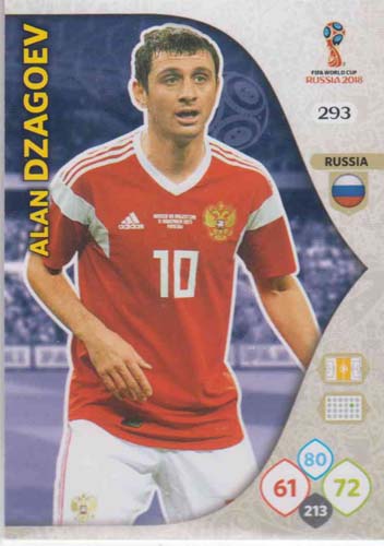 Adrenalyn World Cup 2018 #293 Alan Dzagoev (Russia)