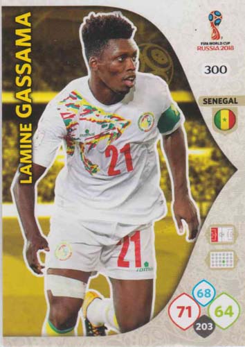 Adrenalyn World Cup 2018 #300 Lamine Gassama (Senegal)