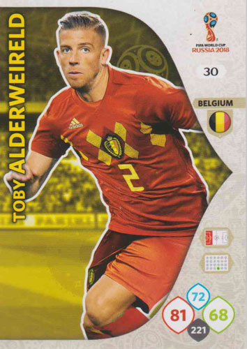 Adrenalyn World Cup 2018 #030 Toby Alderweireld (Belgium)