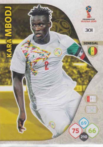 Adrenalyn World Cup 2018 #301 Kara Mbodj (Senegal)