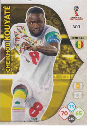 Adrenalyn World Cup 2018 #303 Cheikhou Kouyate (Senegal)