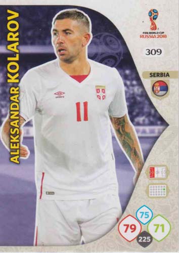 Adrenalyn World Cup 2018 #309 Aleksandar Kolorov (Serbia)