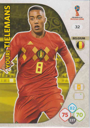 Adrenalyn World Cup 2018 #032 Youri Telemans (Belgium)
