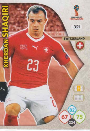 Adrenalyn World Cup 2018 #321 Xherdan Shaqiri (Switzerland)