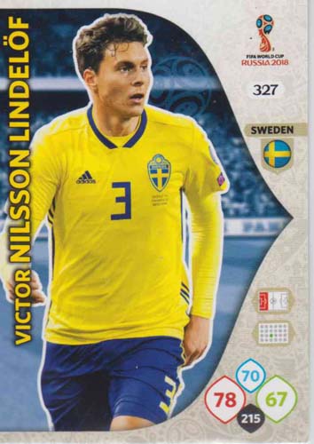 Adrenalyn World Cup 2018 #327 Victor Nilsson Lindelof (Sweden)
