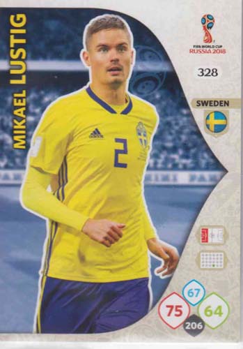 Adrenalyn World Cup 2018 #328 Mikael Lustig (Sweden)