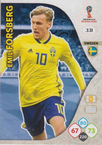 Adrenalyn World Cup 2018 #331 Emil Forsberg (Sweden)