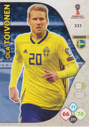 Adrenalyn World Cup 2018 #333 Ola Toivonen (Sweden)