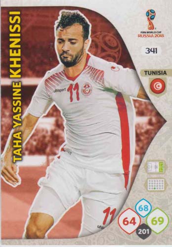 Adrenalyn World Cup 2018 #341 Taha Yassine Khenissi (Tunisia)