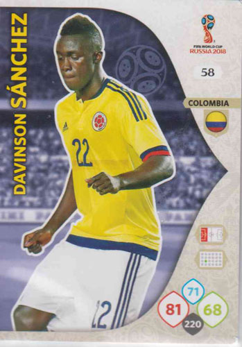 Adrenalyn World Cup 2018 #058 Davinson Sanchez (Colombia)