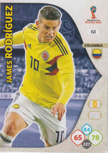 Adrenalyn World Cup 2018 #061 James Rodriguez (Colombia)