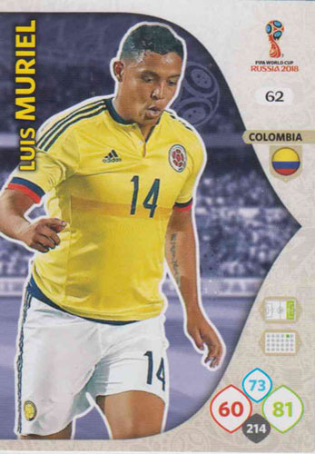 Adrenalyn World Cup 2018 #062 Luis Muriel (Colombia)