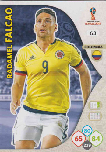 Adrenalyn World Cup 2018 #063 Radamel Falcao (Colombia)