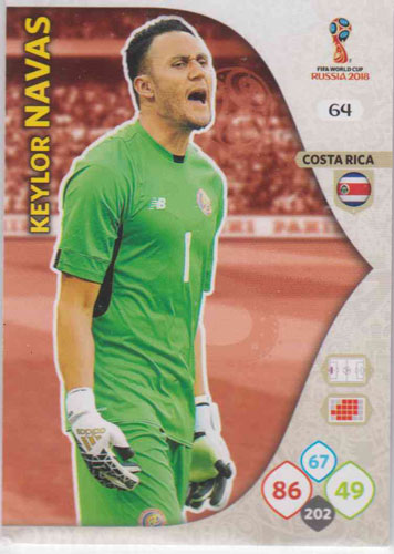Adrenalyn World Cup 2018 #064 Keylor Navas (Costa Rica)