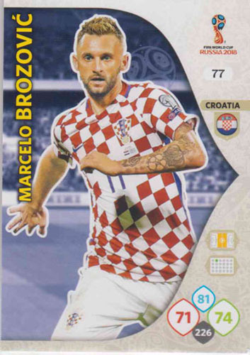 Adrenalyn World Cup 2018 #077 Marcelo Brozovic (Croatia)