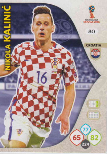 Adrenalyn World Cup 2018 #080 Nikola Kalinic (Croatia)