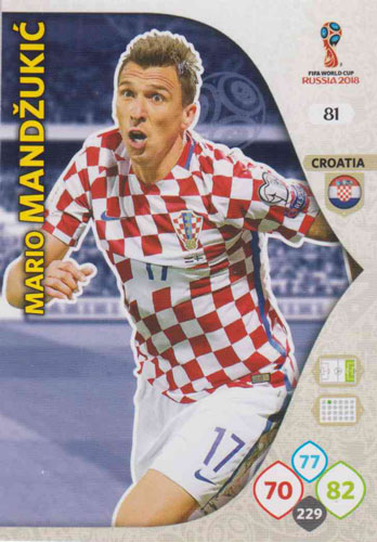 Adrenalyn World Cup 2018 #081 Mario Mandzukic (Croatia)