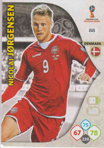 Adrenalyn World Cup 2018 #088 Nicolai Jorgensen (Denmark)