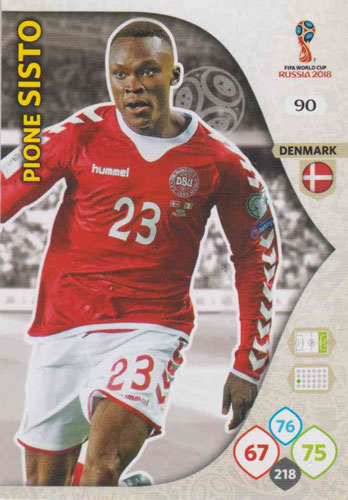 Adrenalyn World Cup 2018 #090 Pione Sisto (Denmark)