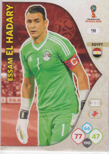 Adrenalyn World Cup 2018 #091 Essam El Hadary (Egypt)