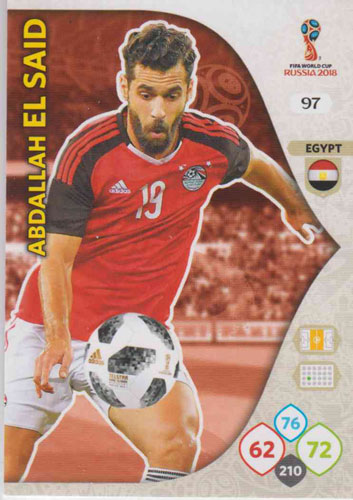 Adrenalyn World Cup 2018 #097 Abdallah El Said (Egypt)