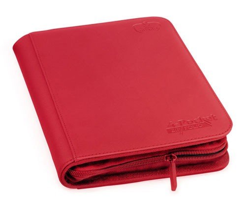 Ultimate Guard 4/8-Pocket ZipFolio (Mappe, holder 160 kort) XenoSkin Red (Rød)