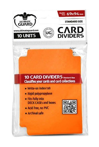 Ultimate Guard Card Dividers (Opdelere) Standard Size Orange (10)