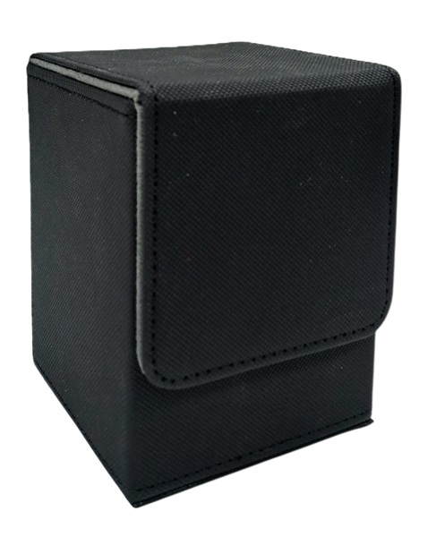Deck Box - Alcove Flip Box (Leatherette): Black