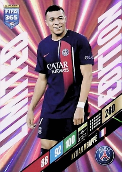Adrenalyn XL FIFA 365 2024 #280 Kylian Mbappé (Paris SG)