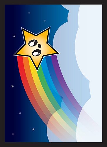 Yu-Gi-Oh Størrelse - Legion - Small Sleeves - Rainbow Star (60 stk.)