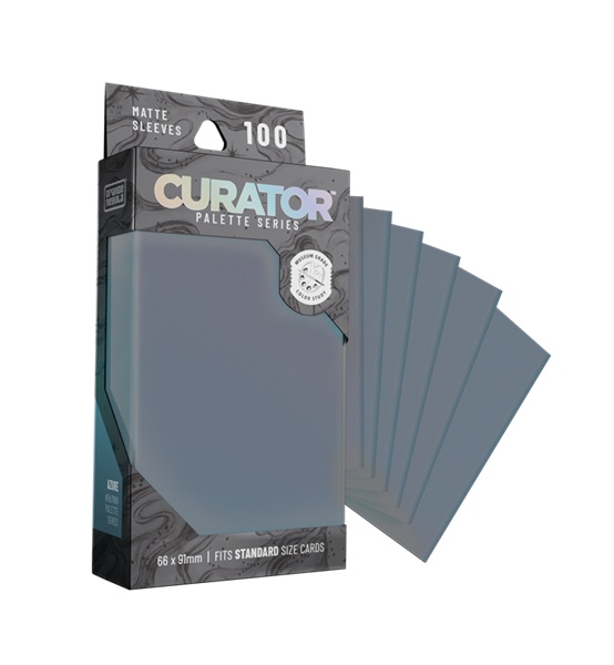 100 lommer! Curator Palette Sleeves: Azure - Standard Sleeves (66x91mm)