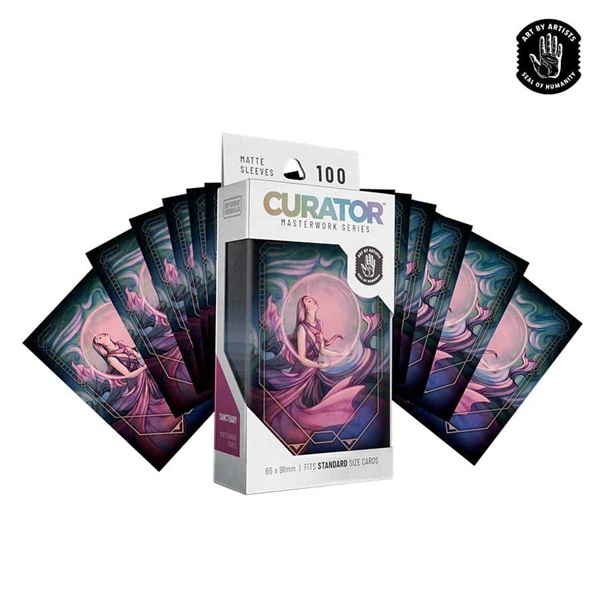 100 lommer! Curator Masterworks Sleeves: Sanctuary (Brittany Bowman) - Matte Standard Sleeves (66x91mm)