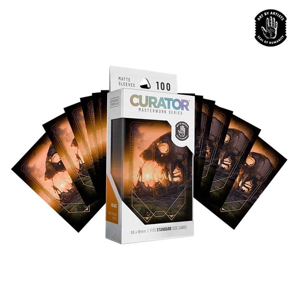 100 lommer! Curator Masterworks Sleeves: Solace (NinjaJo) - Matte Standard Sleeves (66x91mm)