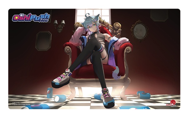 Spillemåtte (Playmat) - Oshi Push VTuber Card Game: Gen 2 (Gen Two): Hidden Links - LineChu