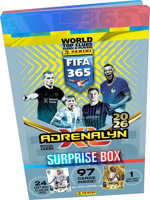 Panini Adrenalyn XL: FIFA 365 2026 - Surprise Box - Pakkekalender med 24 låger