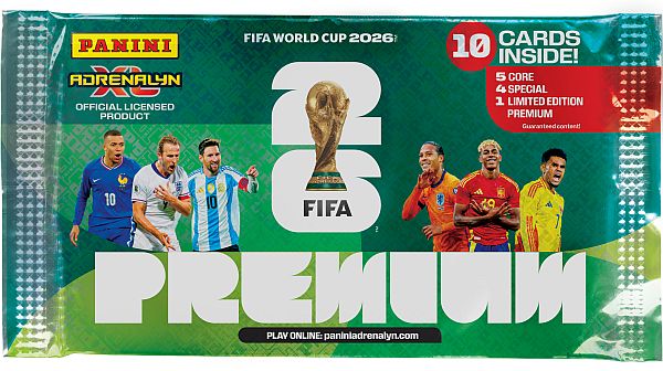 Panini Adrenalyn XL: FIFA World Cup 2026 Special Edition - Premium Booster Pakke - Booster Pack